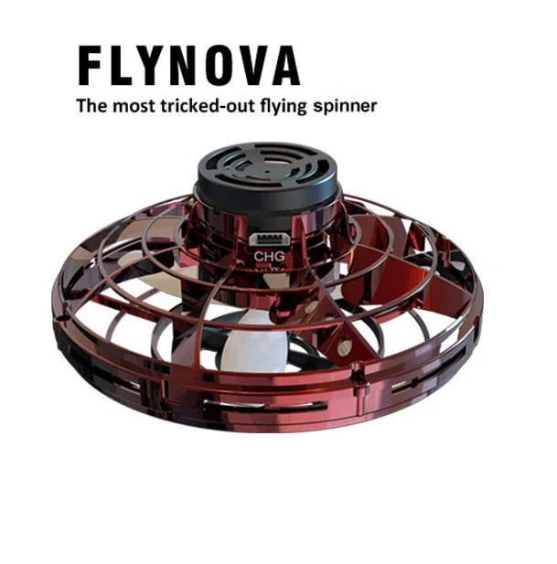 Elevate Playtime with the Upgraded Flying Helicopter Spinner - The Ultimate LED Mini Drone Toy for Adventurous Kids Aged 6-12!